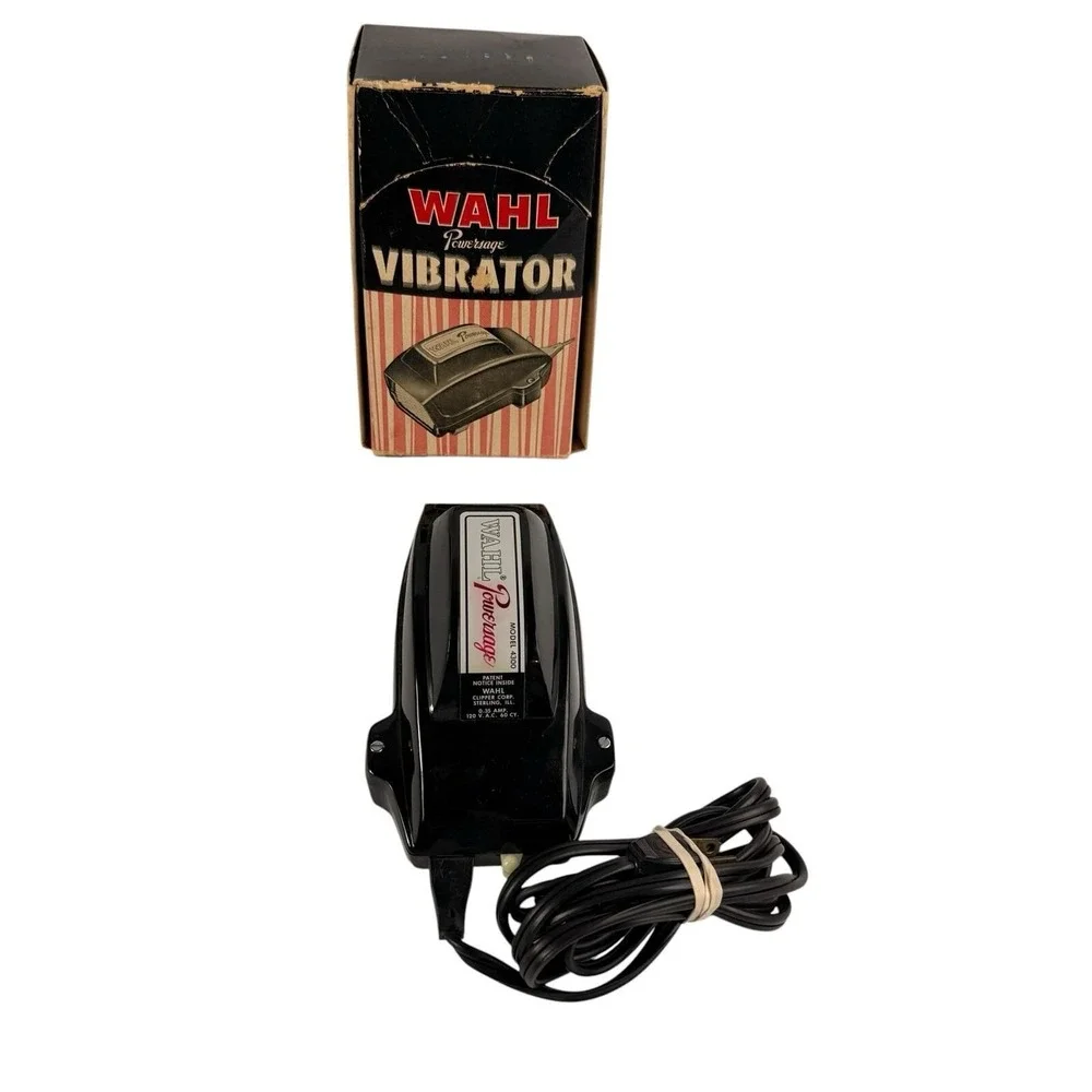 Vintage Wahl Powersage Vibrator Model 4300 Handheld Massager with Original Box